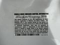 2019 Ford F-750 vehicle emission control information label with details about noise emission regulations and maintenance instructions