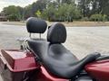 2009 Harley-Davidson Road King with a black leather seat and backrest visible in the foreground