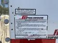2022 Isuzu NRR truck with a service and maintenance information label on the rear panel