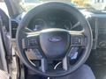 Steering wheel of a 2017 Ford F-150 featuring the Ford logo and control buttons on either side