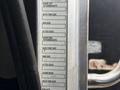 A close-up of a vehicle's specifications label showing details like GAWR, tire size, rim size, and pressure for a 2020 Peterbilt 330