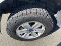 Close-up of a rugged tire on a 2018 Ford F-150 showcasing the tread pattern and alloy wheel design