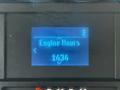 Display screen showing engine hours with the number 1434 on a 2020 Ford F-550