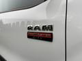 A close-up of the RAM ProMaster City badge on a white vehicle showing the brand name and model details