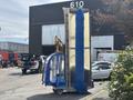 A 2023 Bitimec SC415 car wash machine with a blue brush and protective cover attached ready for use