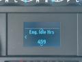 Display screen showing "Eng. Idle Hrs" with the value "459" on a 2023 Ford E-450