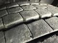 Close-up of a tire tread showing detailed patterns and surface wear on a 2012 International TerraStar tire