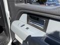 Close-up of the door panel of a 2014 Ford F-150 showing the handle and control buttons for the windows and locks