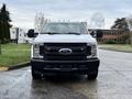 A 2017 Ford F-350 Super Duty pickup truck facing forward with a white exterior and prominent front grille featuring the Ford logo