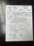 Invoice for the purchase of a 2015 Hino 195 truck detailing repairs and services provided