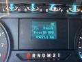 Dashboard display of a 2019 Ford F-150 showing speed and distance traveled with indicators for direction and odometer reading