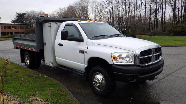 2008 Dodge Ram 3500 Regular Cab 2WD Cummins Diesel Dump Box Truck ...