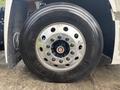 Close-up of a 2020 Lion Lion6 truck tire featuring a shiny chrome wheel with multiple lug nut holes and the Goodyear logo on the sidewall