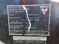 A label displaying specifications for a Vermeer Corporation BC1200XL winch, including details on rated line pull, rope diameter, and rope specification