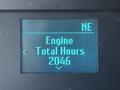 2019 Ford F-150 dashboard display showing engine status and total hours indicating 2046