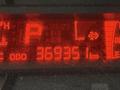2015 Hino 195 dashboard display showing an odometer reading of 369351 km with indicators and warning lights illuminated