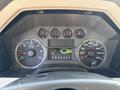 Dashboard of a 2008 Ford F-450 SD showing speedometer and various gauges including RPM, fuel, and temperature indicators