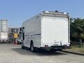 A white 2011 Workhorse W62 delivery truck with a boxy cargo area and rear loading door parked in a lot