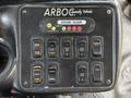 Control panel with various buttons labeled for functions like door open, door close, interior lights, ramp, kneel, and fire on a Chevrolet Express vehicle