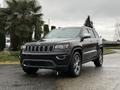 A black 2019 Jeep Grand Cherokee parked with its front view visible showcasing its signature grille and sporty design