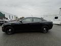 A black 2017 Dodge Charger viewed from the side showcasing its sleek profile and distinctive design features