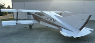 1986 Sorrell Hiperbipe SNS-7 Amateur-Built Aircraft with a sleek design featuring a white and blue color scheme and dual wings