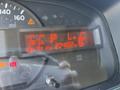 The dashboard display of a 2018 Hino 195 showing various vehicle status indicators including speedometer and odometer readings