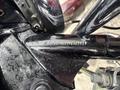Close-up of the frame of a 2009 Harley-Davidson Road King showing the vehicle identification number stamped on the metal